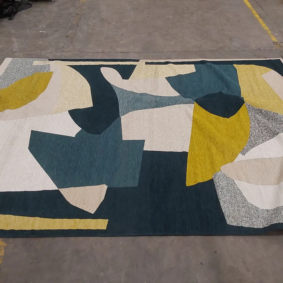 MACHINE WOVEN FLATWEAVE AREA RUG - MULTICOLOURED // SIZE: 240 X 340cm