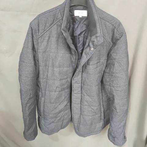 REISS QUILTED JACKET - GREY - XL