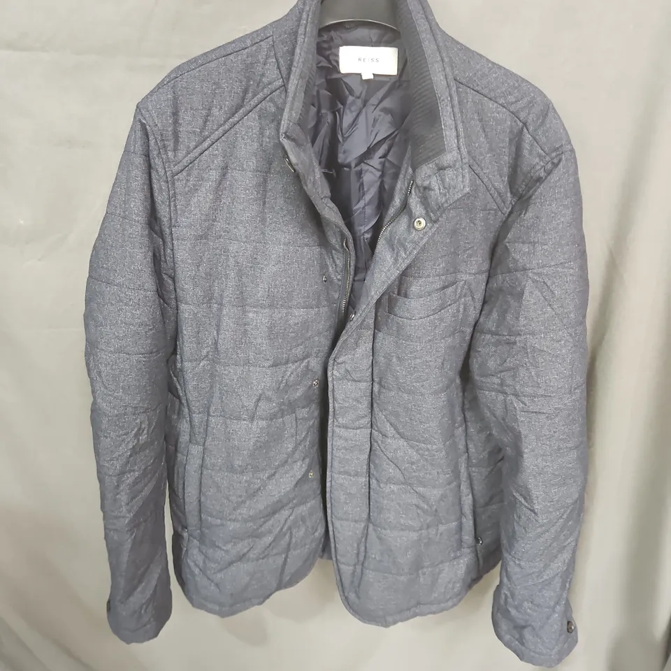 REISS QUILTED JACKET - GREY - XL
