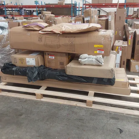 PALLET OF ASSORTED CONSUMER PRODUCTS/FURNITURE PARTS 