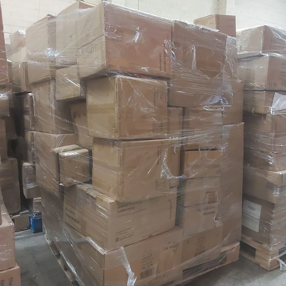 PALLET CONTAINING A VERY LARGE QUANTITY OF HOME LIGHTING PRODUCTS