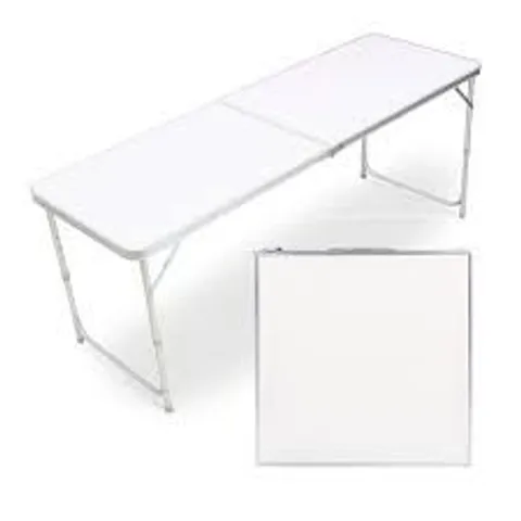 BOXED OYPLA 3112A2P FOLDING CAMPING TABLE - WHITE