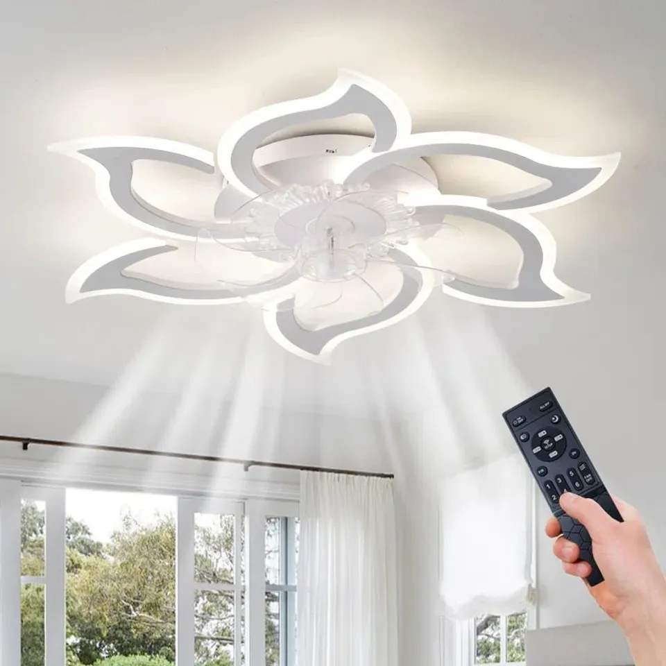 BOXED 83CM 7 - BLADE DIMMABLE LED REVERSIBLE CEILING FAN WITH REMOTE CONTROL (1 BOX)