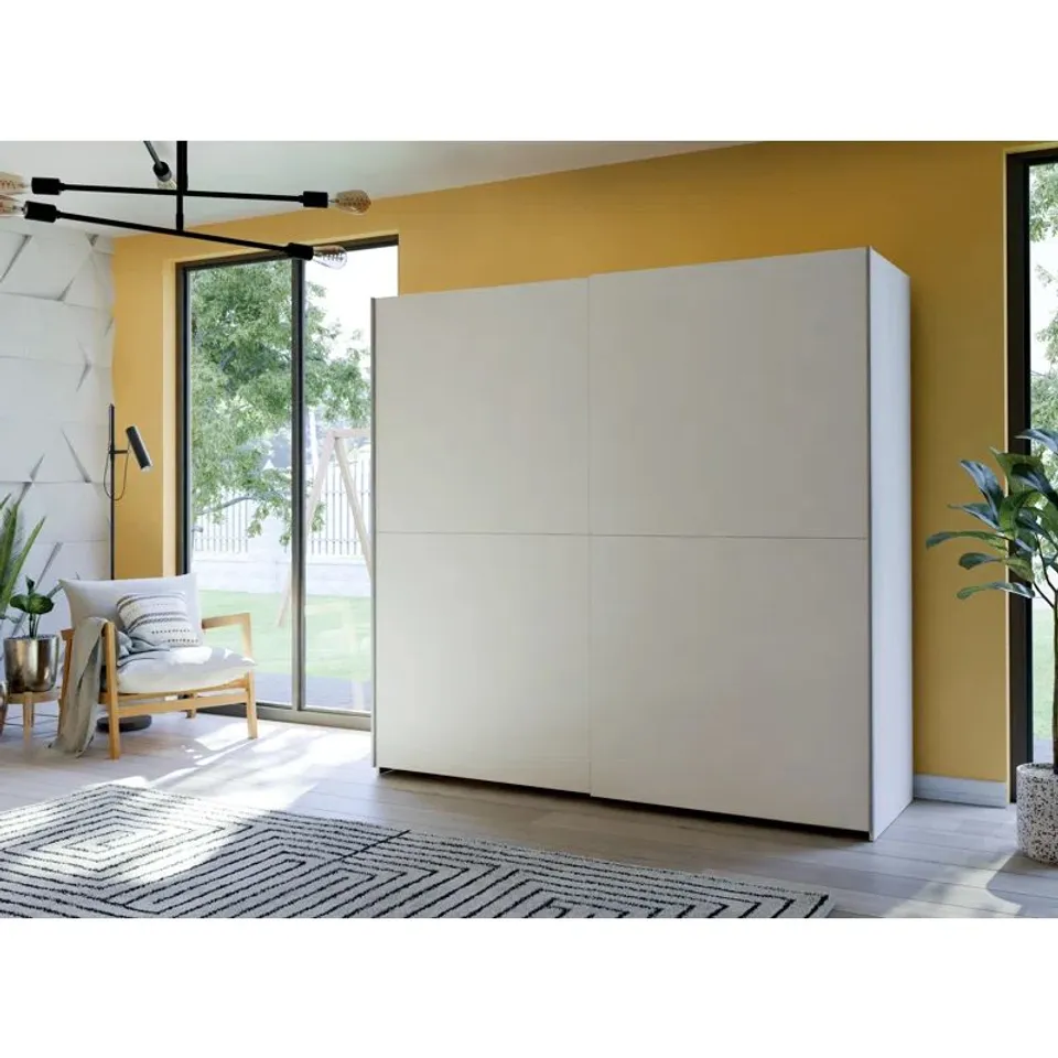 BOXED NAKARI 2 DOOR SLIDING WARDROBE (5 BOXES)
