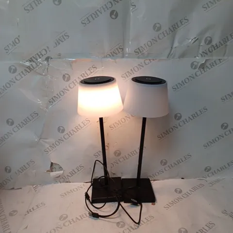 SFIXX SET OF 2 INDOOR OUTDOOR TOUCH TABLE LIGHTS BLACK