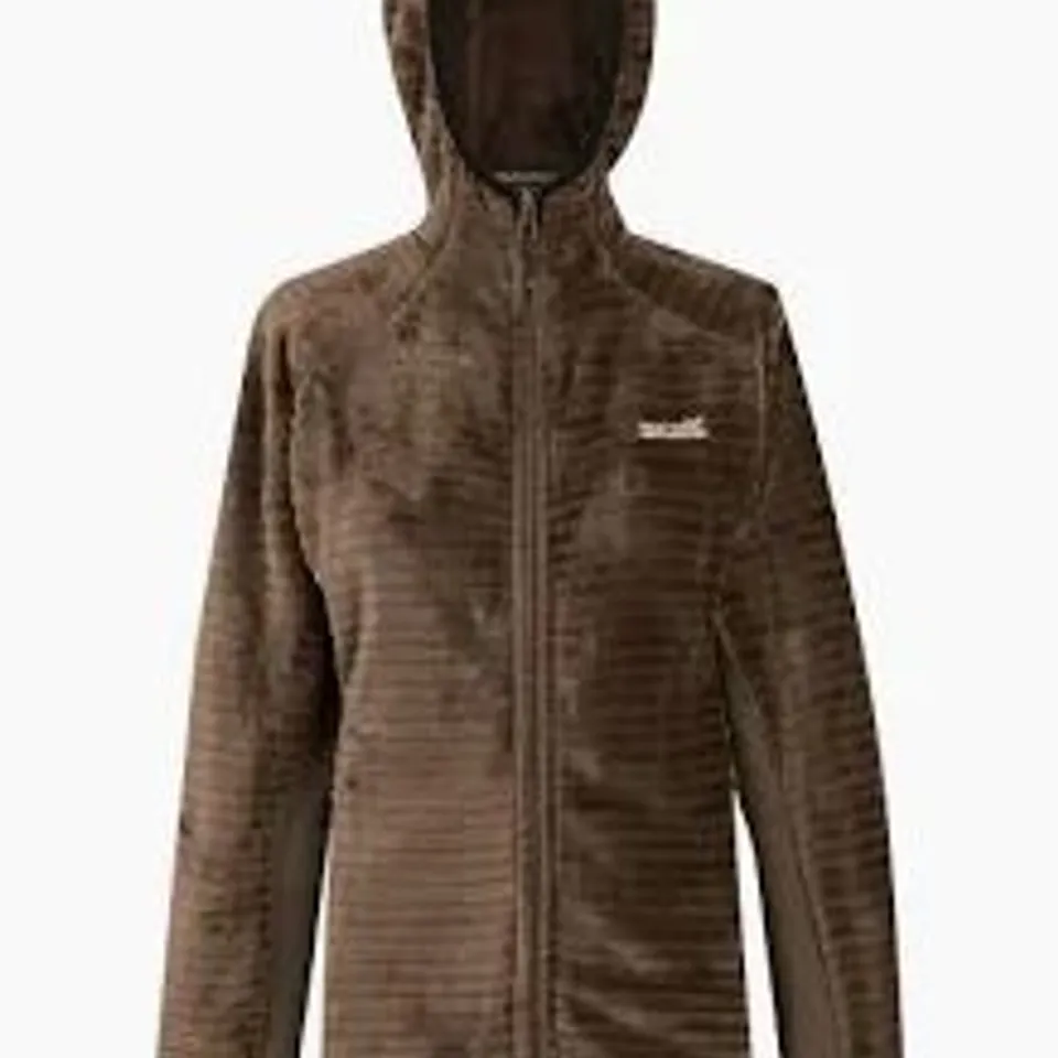 BRAND NEW REGATTA WOMENS ENDRA HOODED FLEECE JACKET IN MOCHA - UK SIZE 8