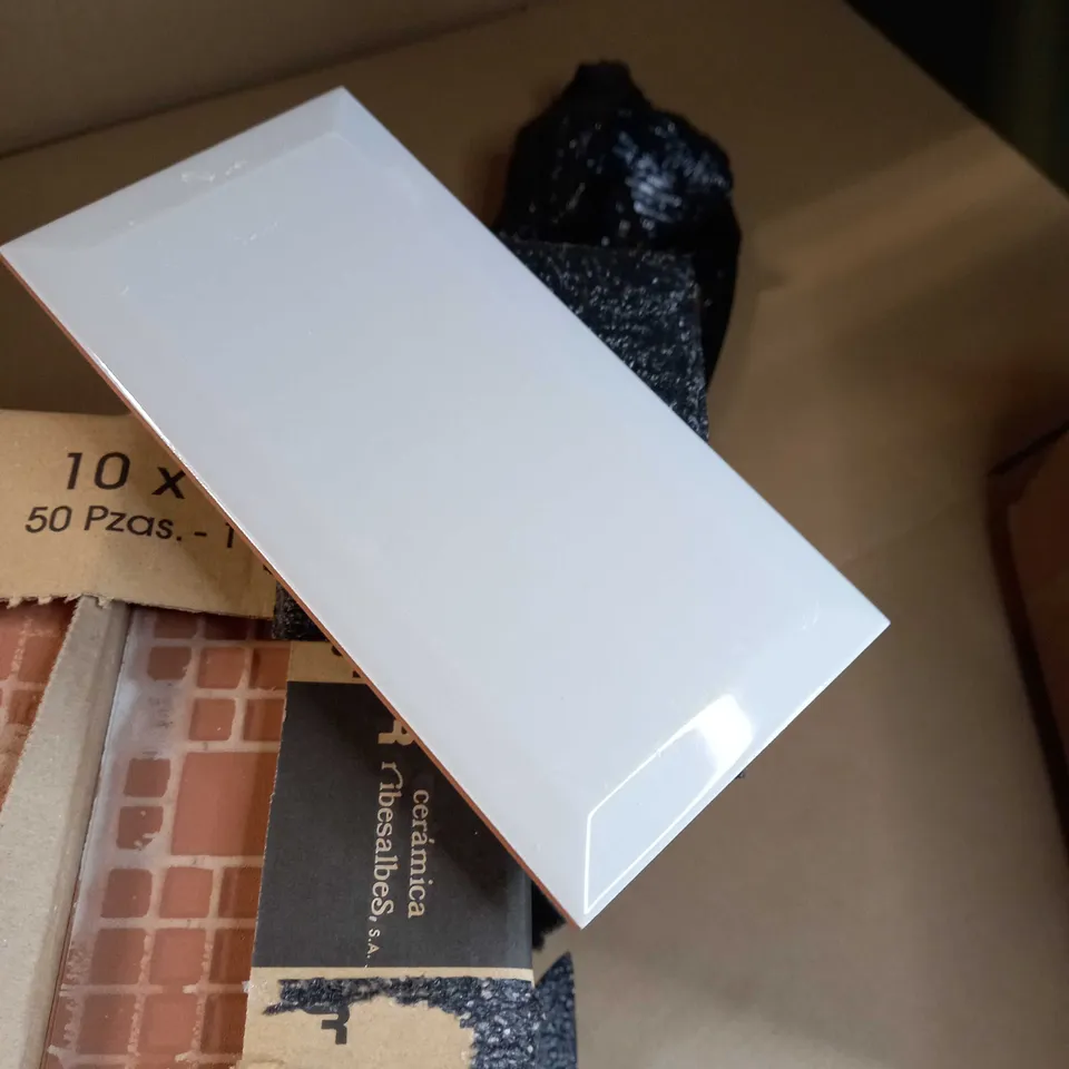 BOX OF APPROX 50 GREY TILES