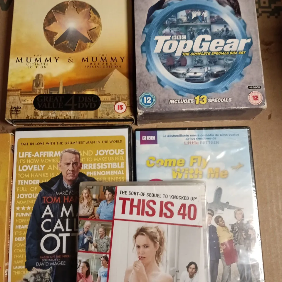 LOT OF ASSORTED DVDS TO INCLUDE THE MUMMY COLLECTION, TOP GEAR COMPLETE SPECIALS AND WEST WING SEASONS 1-9