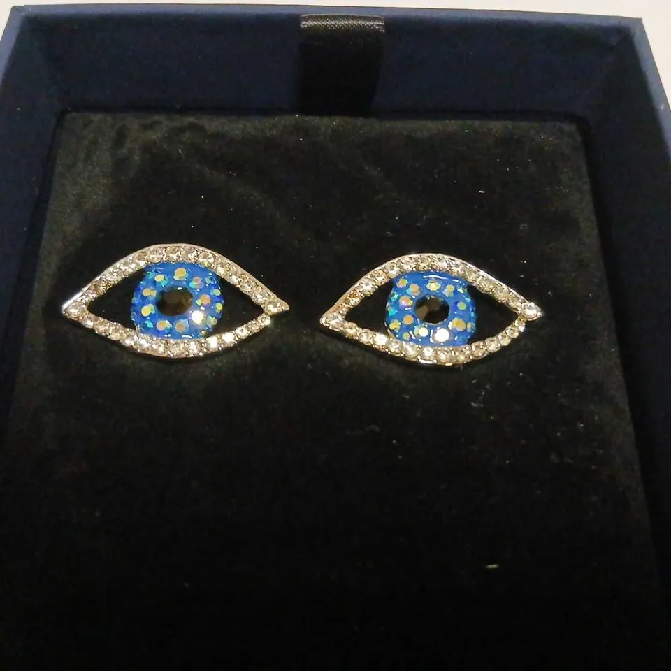BUTLER & WILSON CRYSTAL EYE STUD EARRINGS
