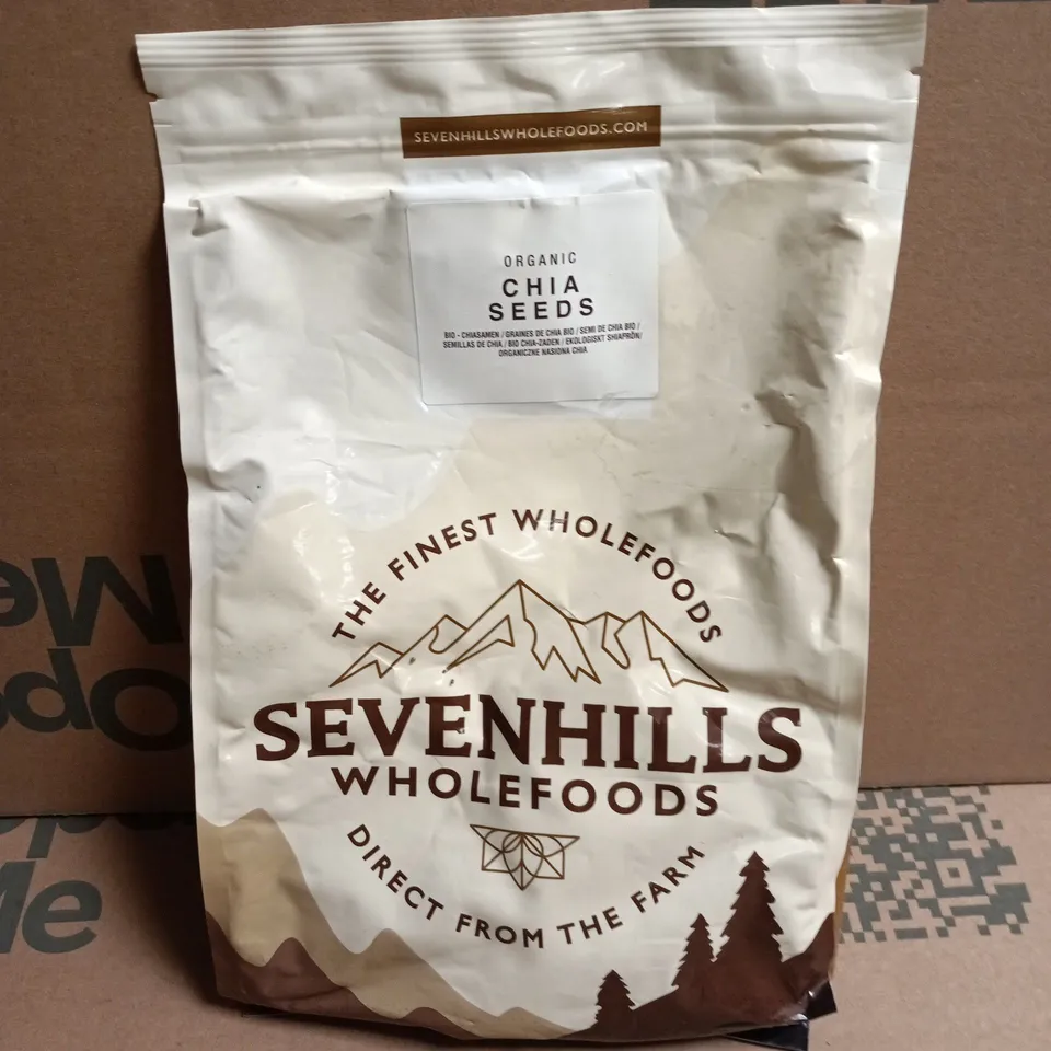 SEVEN HILLS ORGANIC CHIA SEEDS – 1KG BAG