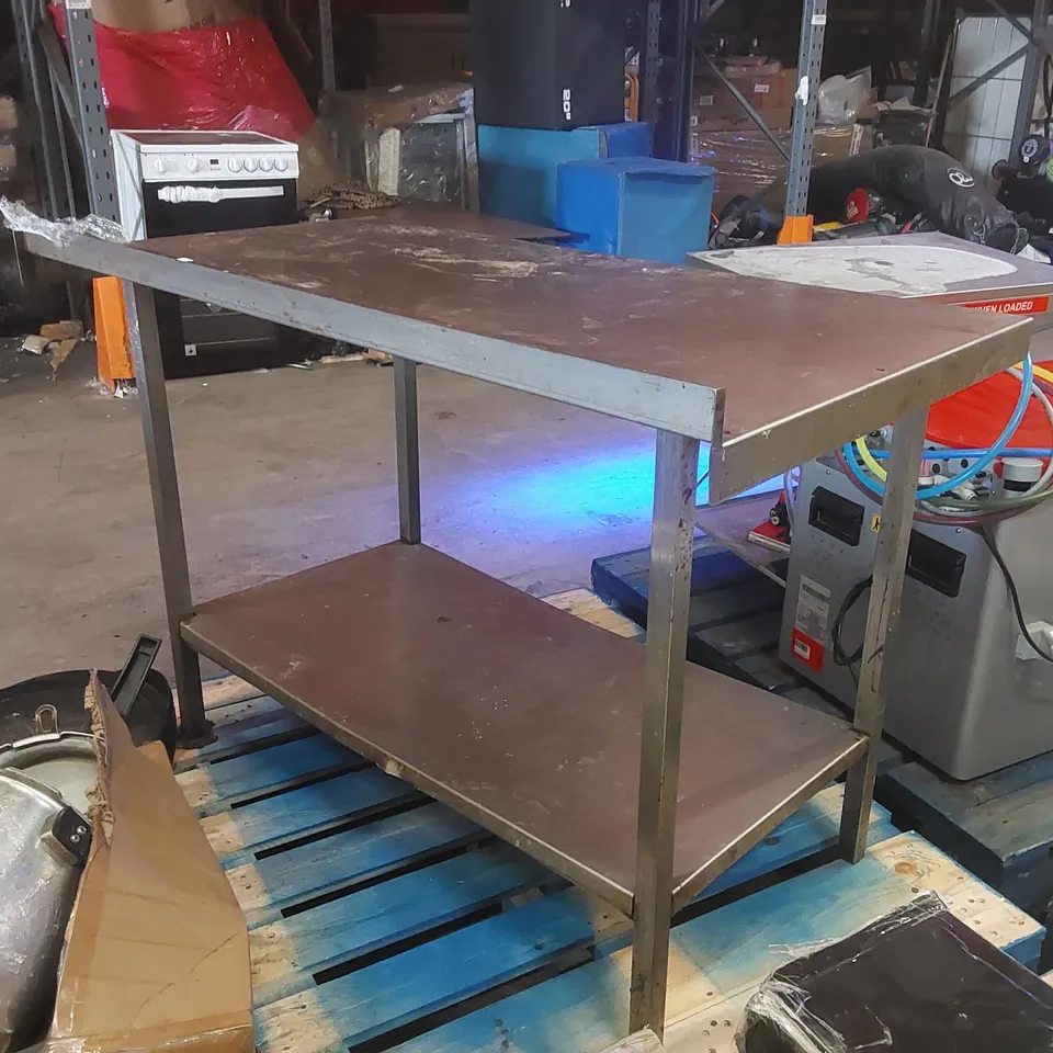 LOCKHART STAINLESS STEEL COMMERCIAL KITCHEN WORKTOP