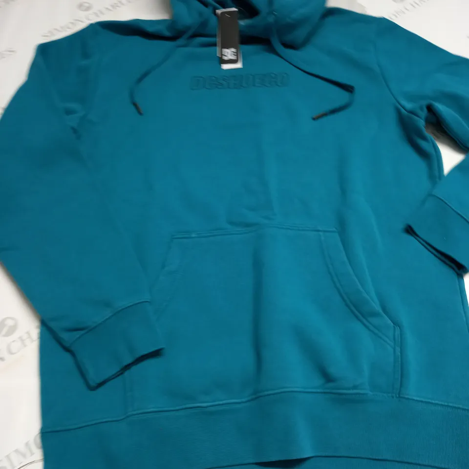 DC SHOES GREEN HOODIE - S