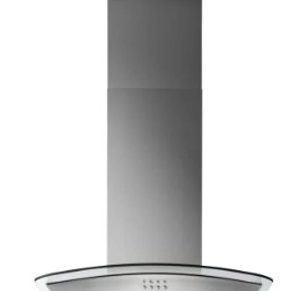 ZANUSSI STAINLESS STEEL CHIMNEY COOKER HOOD WITH CURVED GLASS MODEL ZFLX26A RRP £175