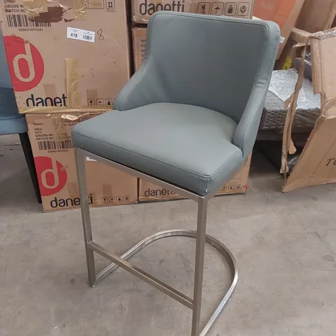 BOXED DANETTI LEATHER BAR STOOL