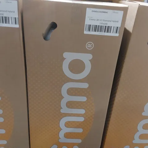 BRAND NEW BOXED EMMA UK V2 DIAMOND HYBRID 150 x 200CM KING SIZE MATTRESS 