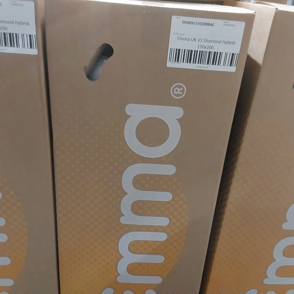 BRAND NEW BOXED EMMA UK V2 DIAMOND HYBRID 150 x 200CM KING SIZE MATTRESS 