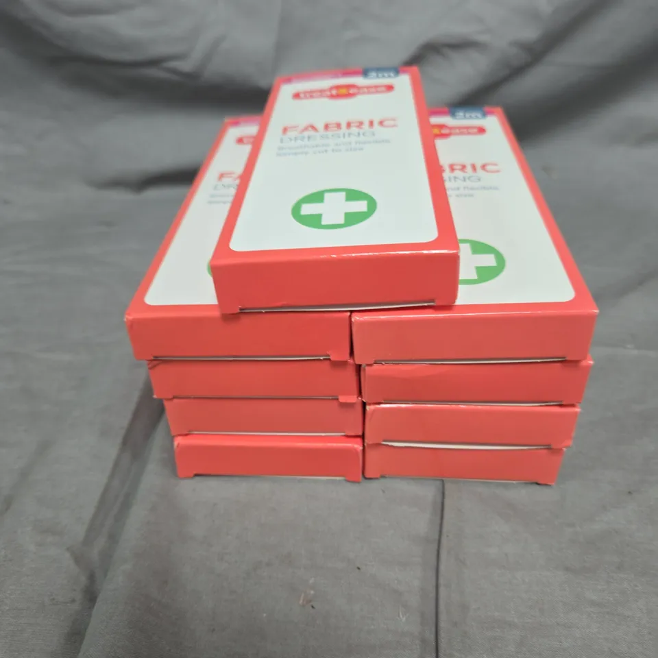 APPROXIMATELY 9 PACKS OF TREAT & EASE FABRIC DRESSINGS - 2M PER PACK
