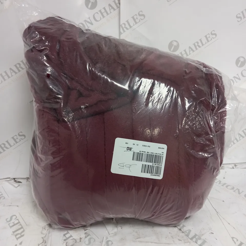 COZEE HOME VELVETSOFT HEATED THROW IN SHIRAZ WINE 