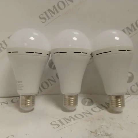 BOXED SET OF 3 NEPORAL KEEP GLOWING EMERGENCY LIGHT BULBS 