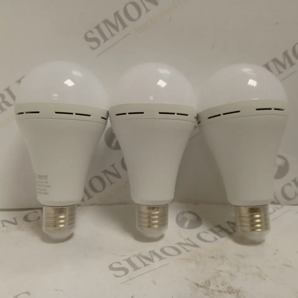 BOXED SET OF 3 NEPORAL KEEP GLOWING EMERGENCY LIGHT BULBS 