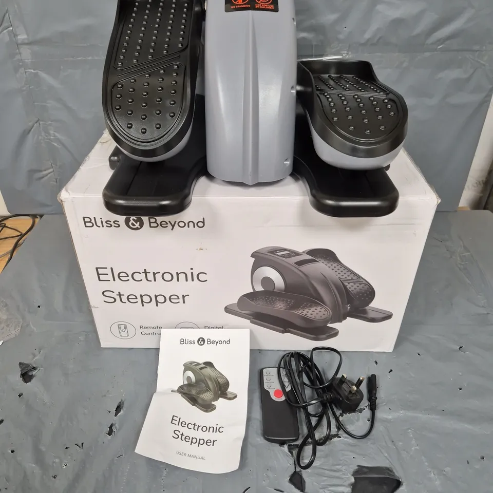 BOXED BLISS & BEYOND ELECTRONIC STEPPER IN GREY