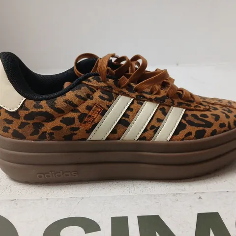 ADIDAS LEOPARD PRINT TRAINERS – SIZE 4