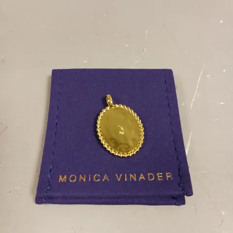MONICA VINADER PERSONALISED 'J' GOLD PENDANT