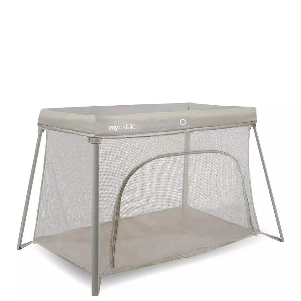 MY BABIIE MBTC2 AIR-LIGHT 2-IN-1 TRAVEL COT - IVORY