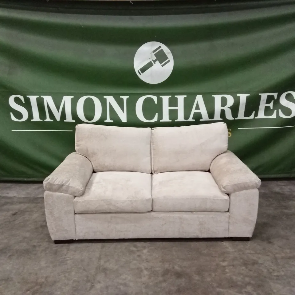 SALERNO STANDARD 2 SEATER FABRIC SOFA - NATURAL RRP £579