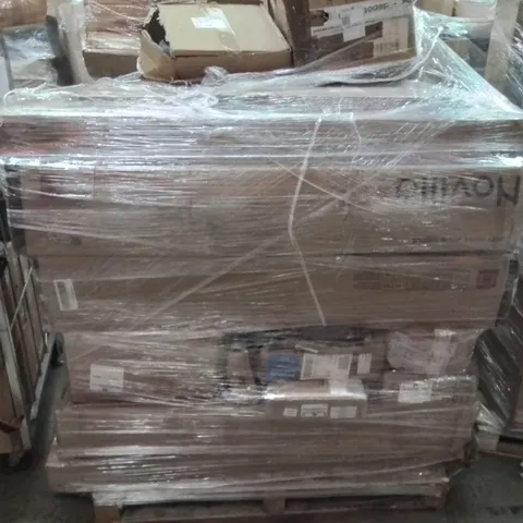 PALLET CONTAINING LAWN ROLLER, BOXED AND BAGGED MATTRESSES AND LOTS MORE UNMARKED BOXED ITEMS 