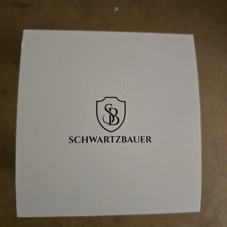 SCHWARTZBAUER GREEN DIAL CHRONOGRAPH WATCH – STAINLESS STEEL CASE, GREEN SILICONE STRAP (BOXED)