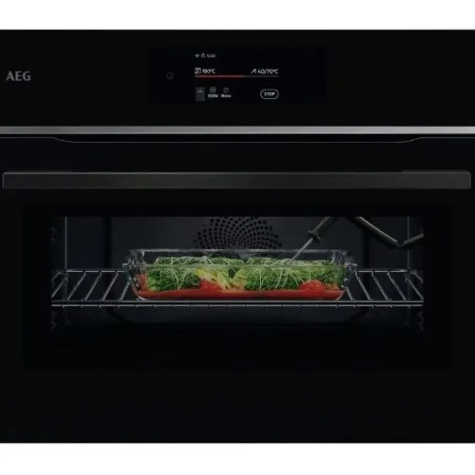 AEG TK8NK721B SERIES 8000 60CM BUILT IN COMBI MICROWAVE FOR TALL HOUSING – BLACK