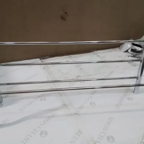 BOXED CHROME TOWEL RAIL
