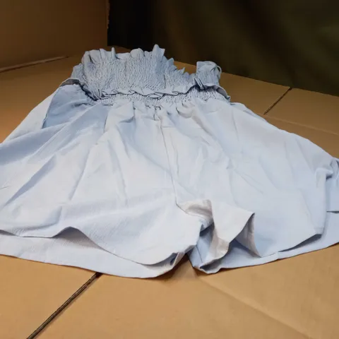 CIDER PALE PLUE CREPE STYLE PLAYSUIT - XL