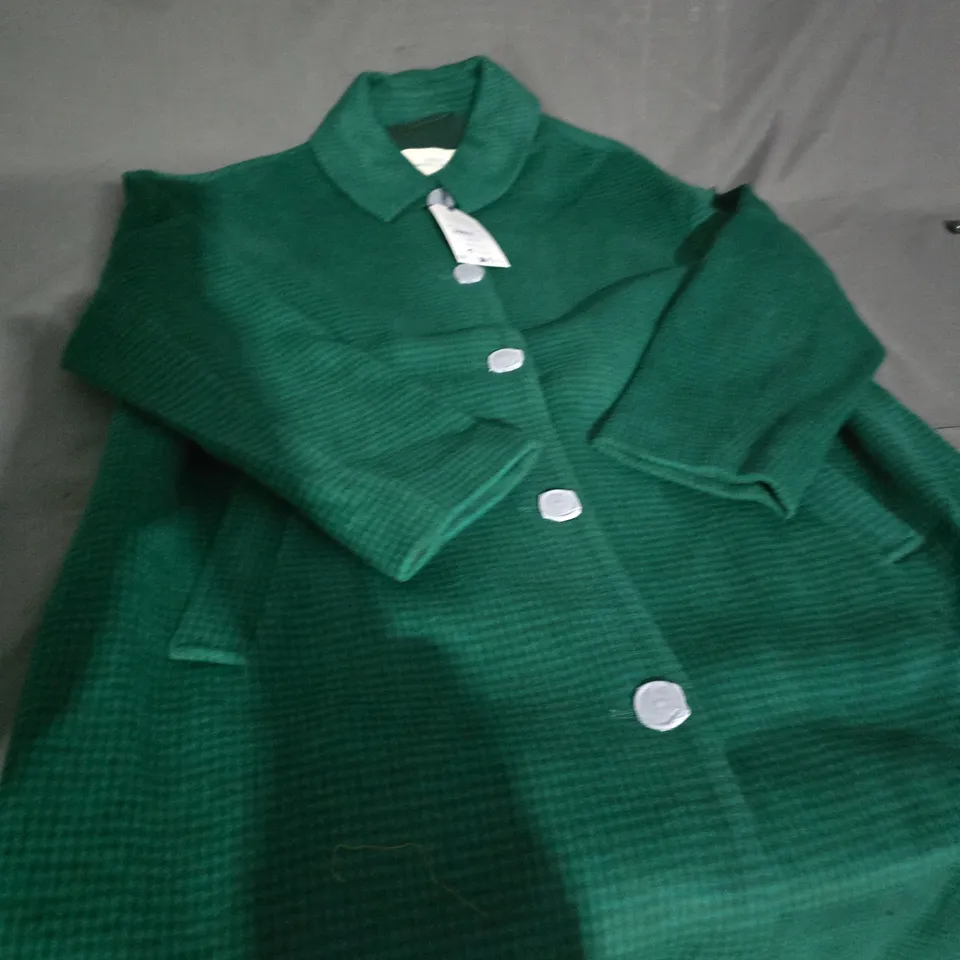 SEASALT CORNWALL BOSKERRIS COAT – PUPPY TOOTH GLADE, GREEN - SIZE 14