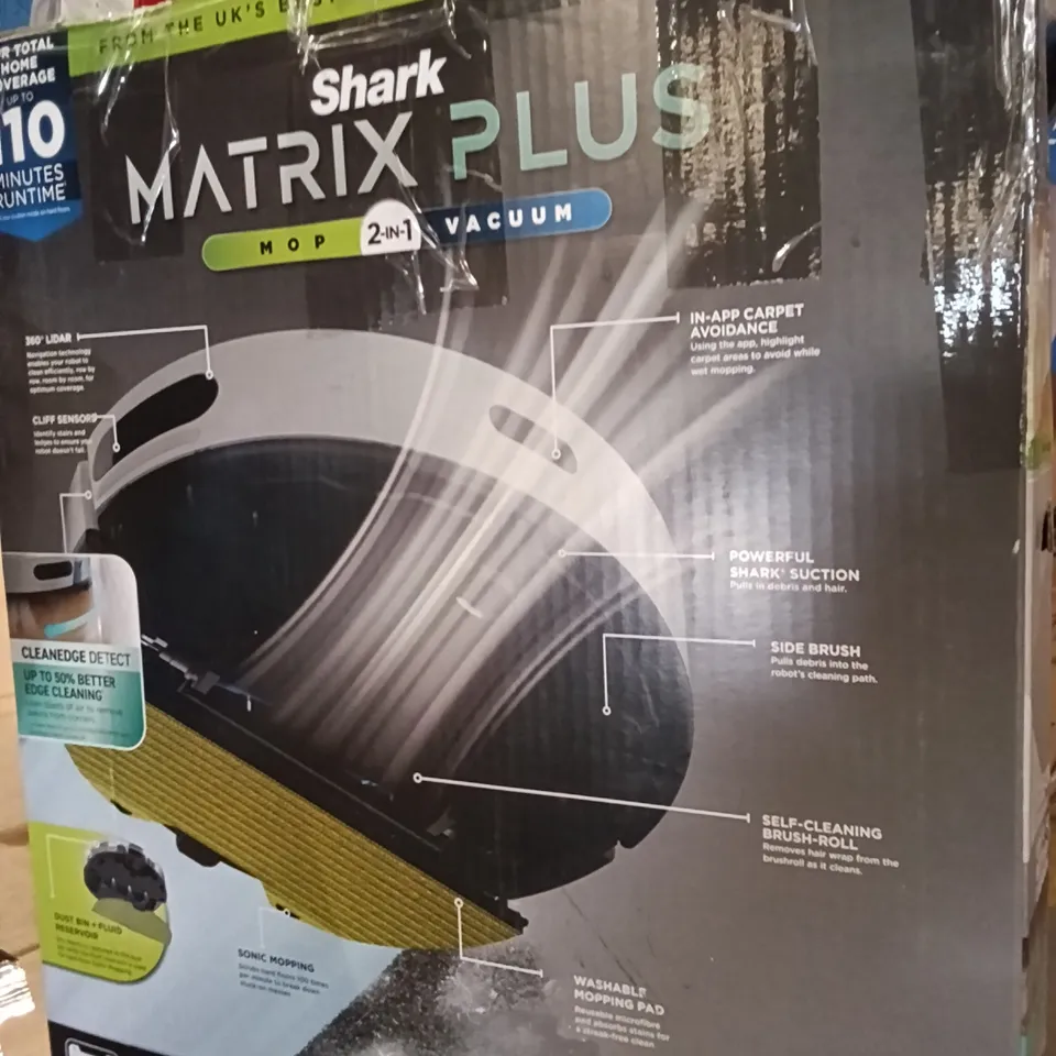 BOXED SHARK MATRIX PLUS MOP/VACUUM - GREY