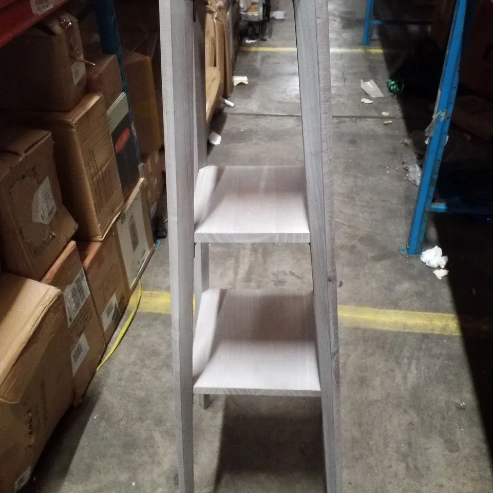 RUTLAND LIGHTING SHELVED FLOOR LAMP STAND - GREY