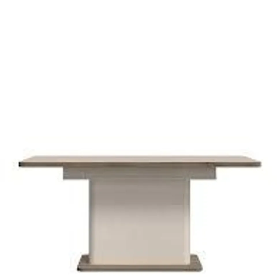 BOXED LACETTI 200cm EXTENDING DINING TABLE - CREAM/OAK (3 BOXES) RRP £319