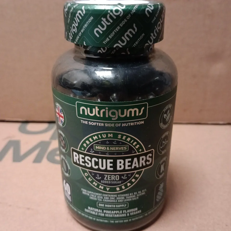 NUTRIGUMS RESCUE BEARS MIND & NERVES GUMMIES 