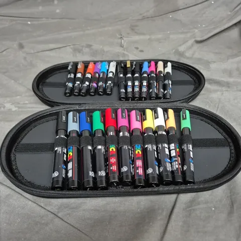 POSCA PAINT MARKER SET IN ZIP CASE – ASSORTED COLOURS