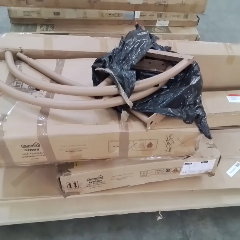 PALLET CONTAINING VARIOUS ASSORTED INCOMPLETE CUSTOMER RETURN ITEMS 