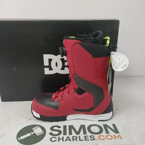 DC SHOES SHUKSAN MEN'S SNOWBOARD BOOTS – RACING RED, UK 10.5 (US 11.5)