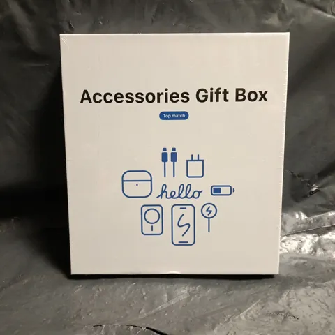 SEALED TOP MATCH ACCESSORIES GIFT BOX - WHITE