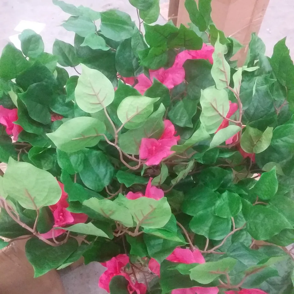 BOXED 120CM ARTIFICIAL BOUGAINVILLEA TOPIARY