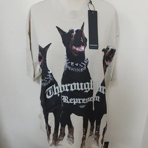 REPRESENT THOROUGHBRED T-SHIRT SIZE M