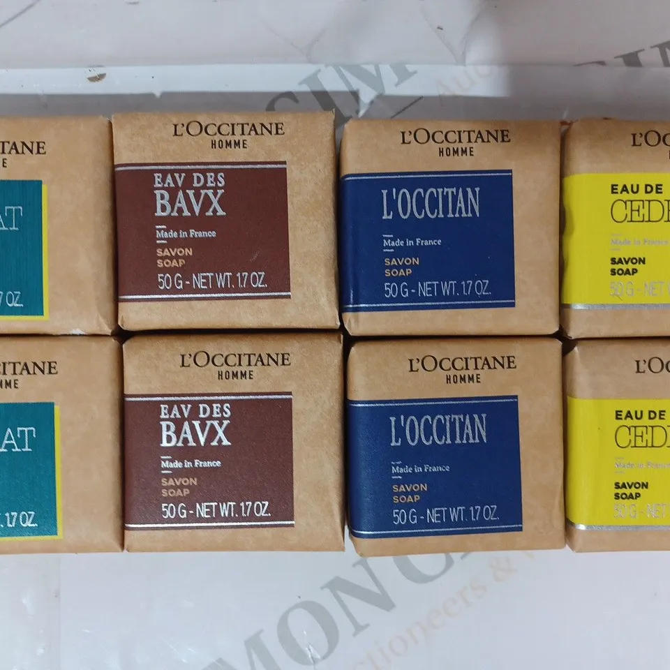 L'OCCITANE 8 PIECE MEN'S LUXURY SOAP COLLECTION