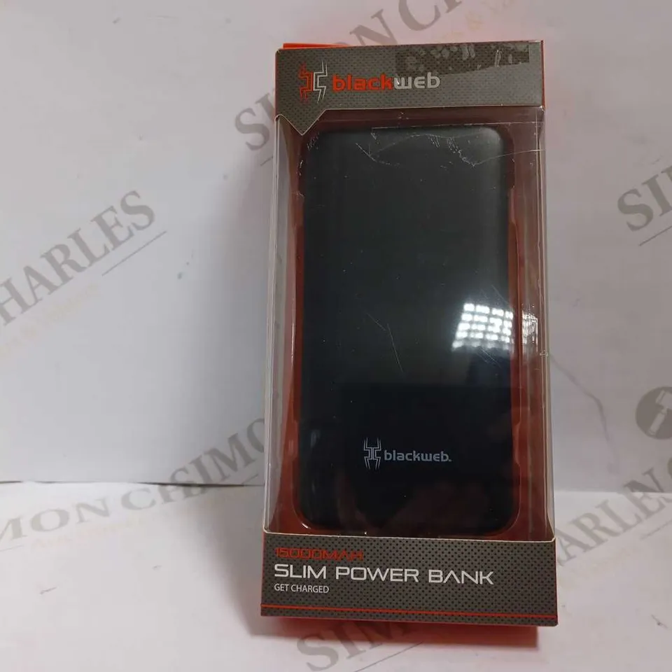 BLACKWEB SLIM POWER BANK 15000MAH