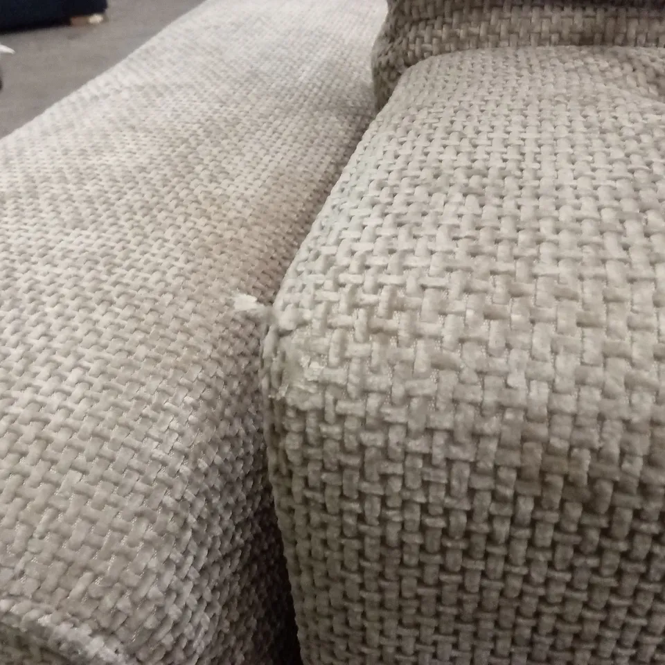 VENOSA 2 SEATER POWER RECLINER FABRIC SOFA - NATURAL RRP £1299