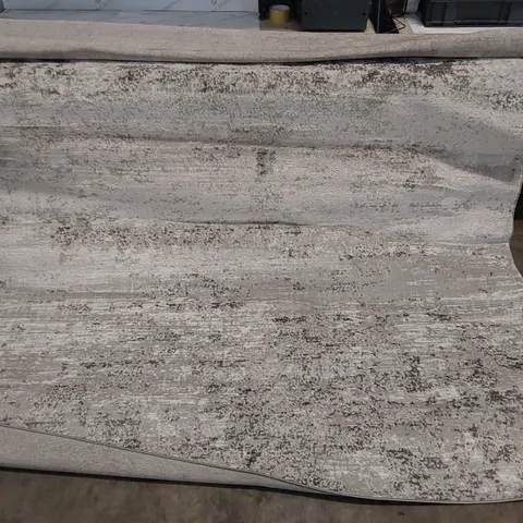 POWER LOOM CHARCOAL/WHITE RUG // 200 X 275CM