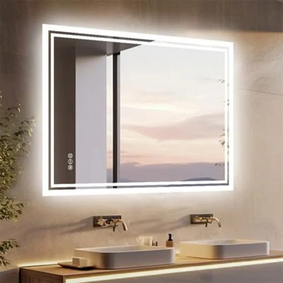 BOXED BACK-LIT LED BATHROOM VANITY MIRROR